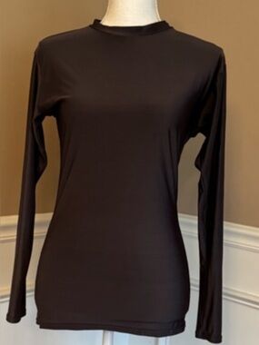 LG Women's Dark Charcoal Long Sleeve Crewneck Top